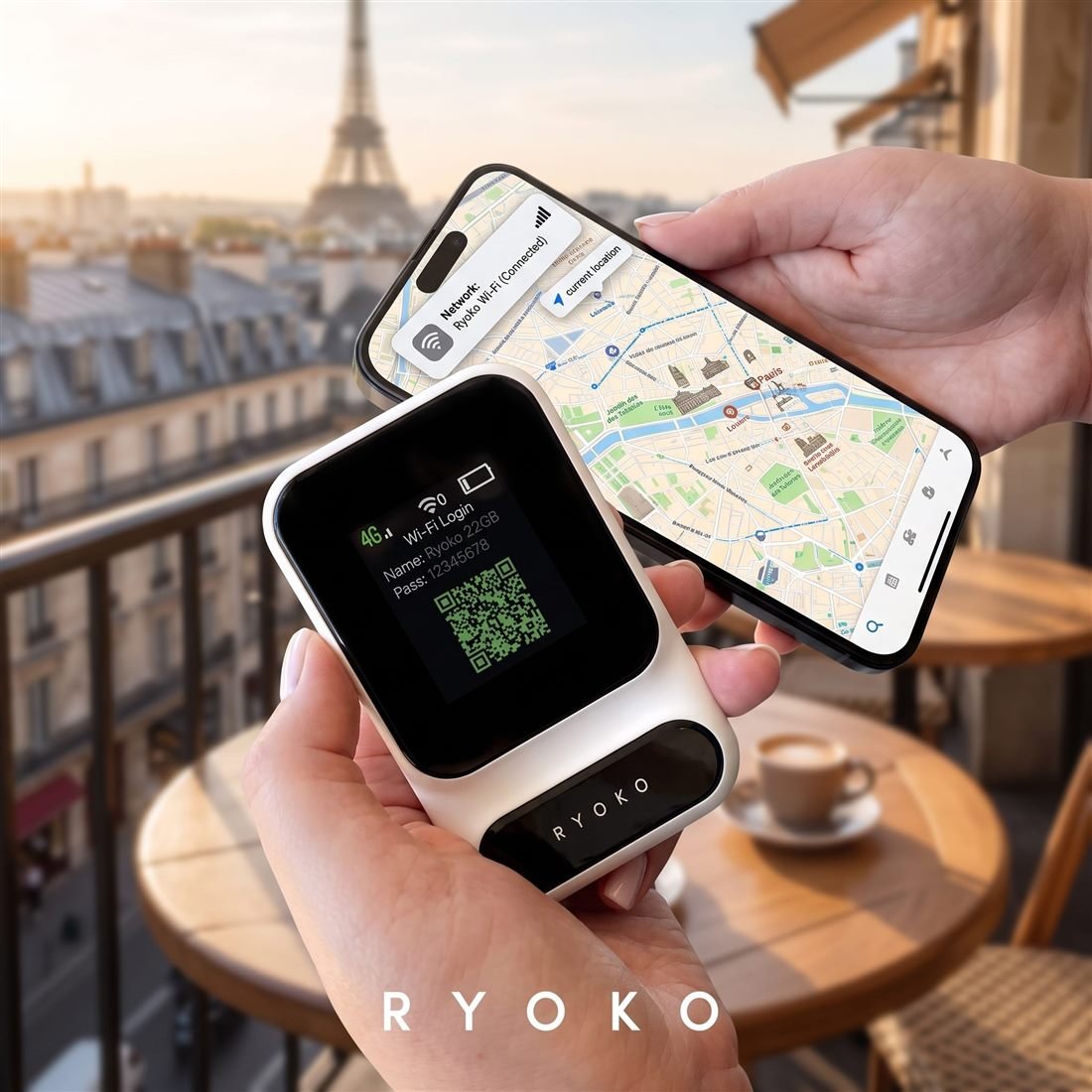 Ryoko Router Pro review: the portable WiFi router shown from the front